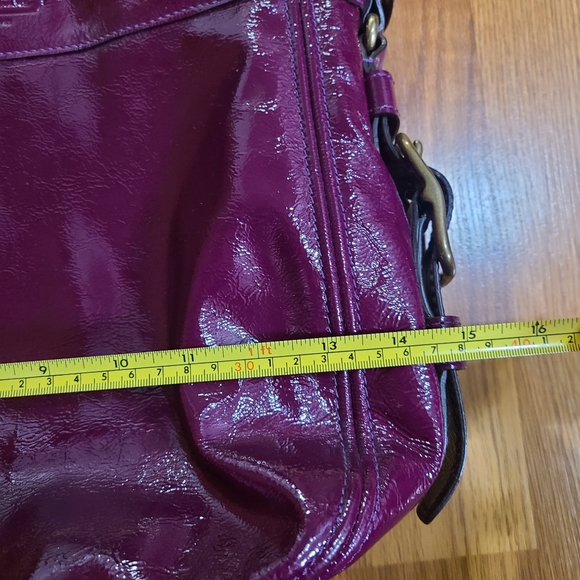 Coach Raspberry Patent Leather Bag - Picture 10 of 11
